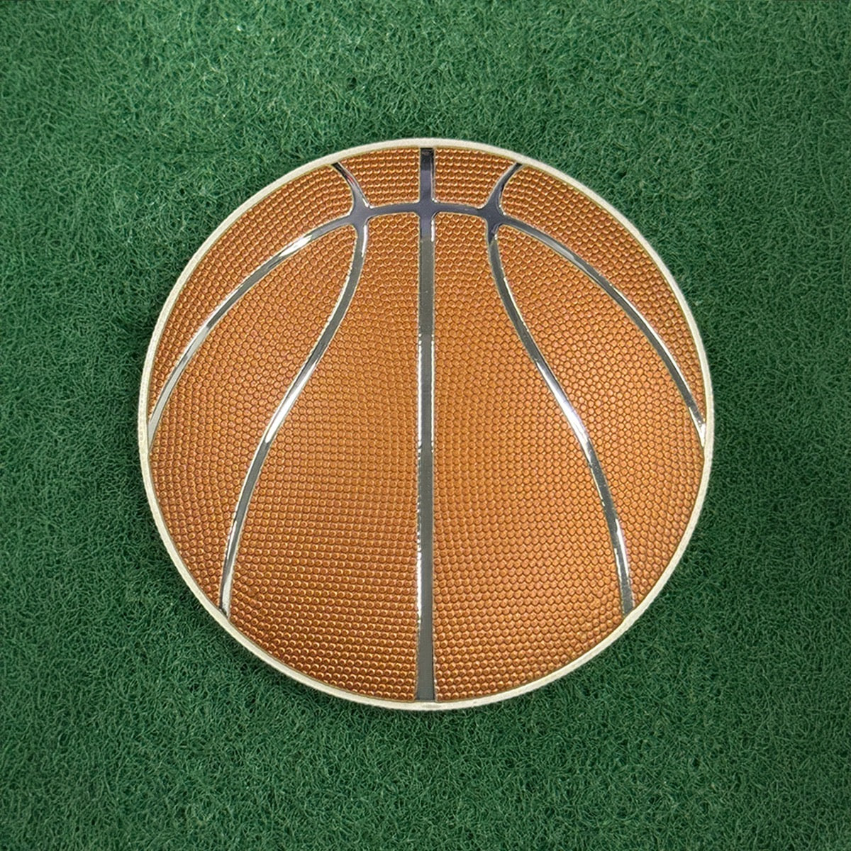 Basketball – 2 oz Pure Silver with Dome Shape