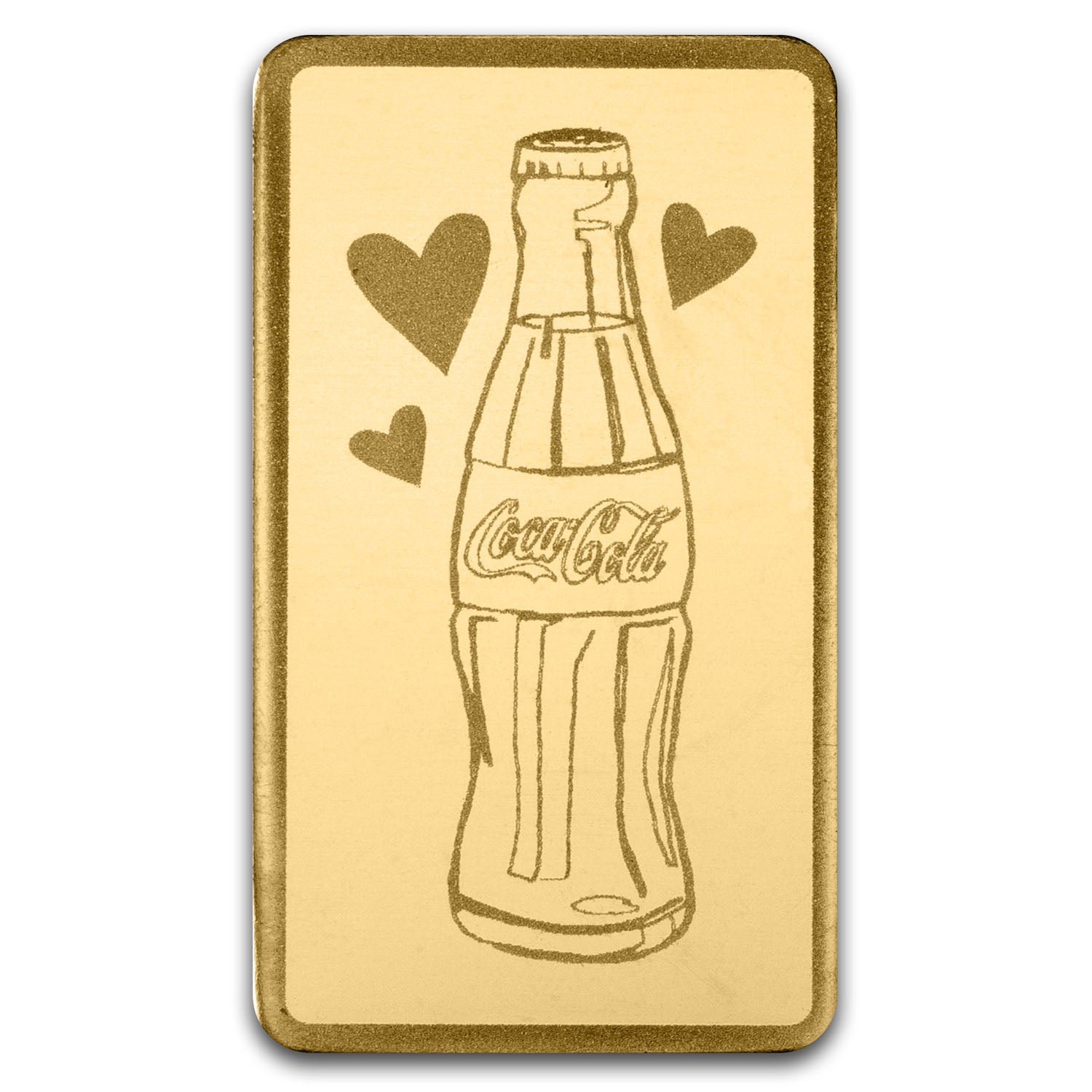 Coca-Cola® Love 0.5g Pure Gold Bar