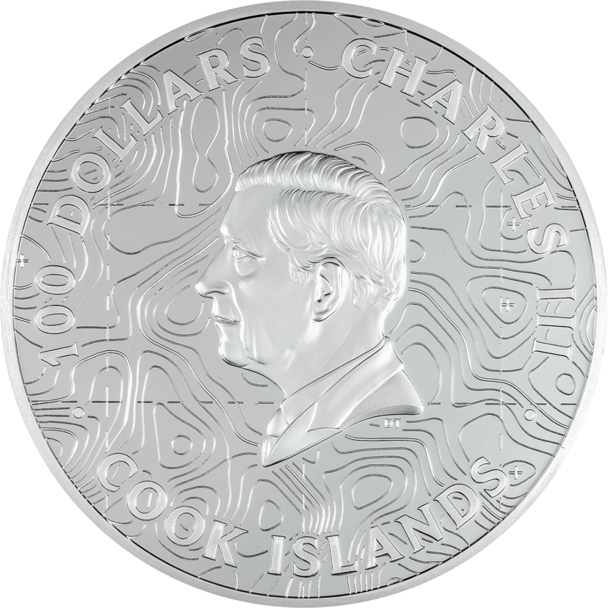 2025 $100 Topography: Hawaii - Pure Silver Coin