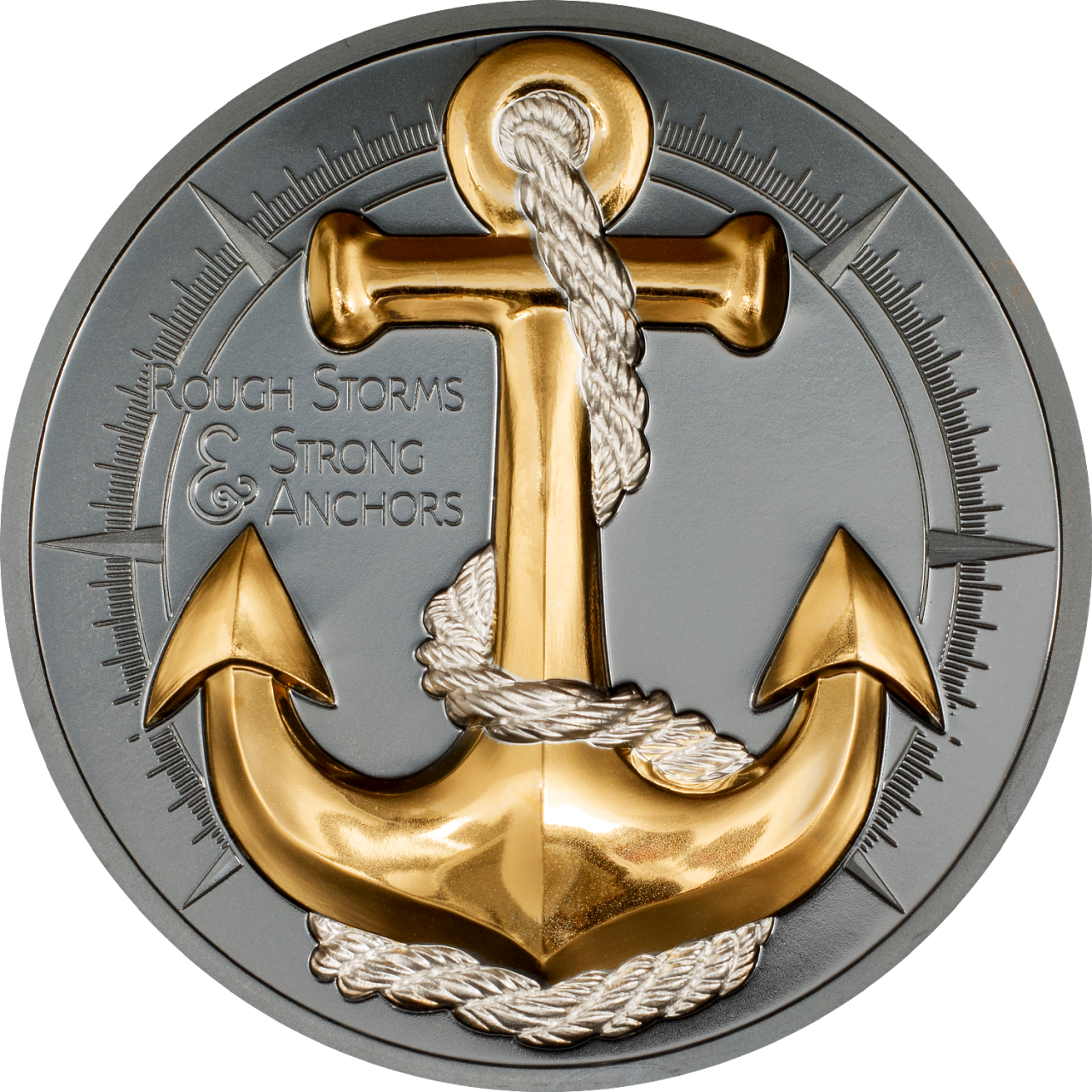 2025 $10 The Journey: Anchor Rough Storms - Pure Silver Coin