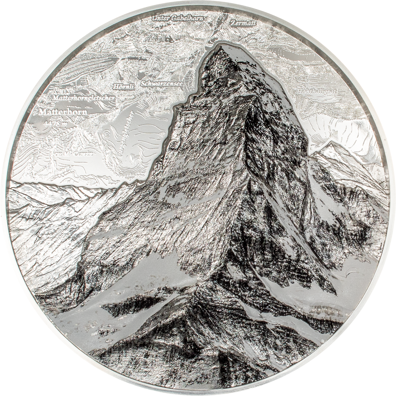 2025 250 Swiss Francs Matterhorn - Pure Silver Coin