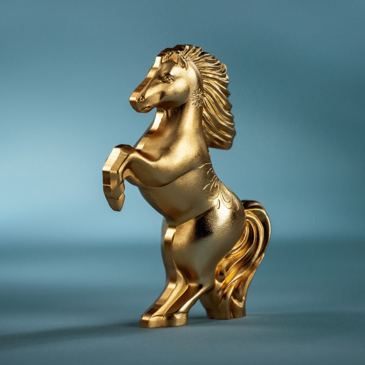 2026 1000 Togrog Wild Gilded Horse - Pure Silver Coin