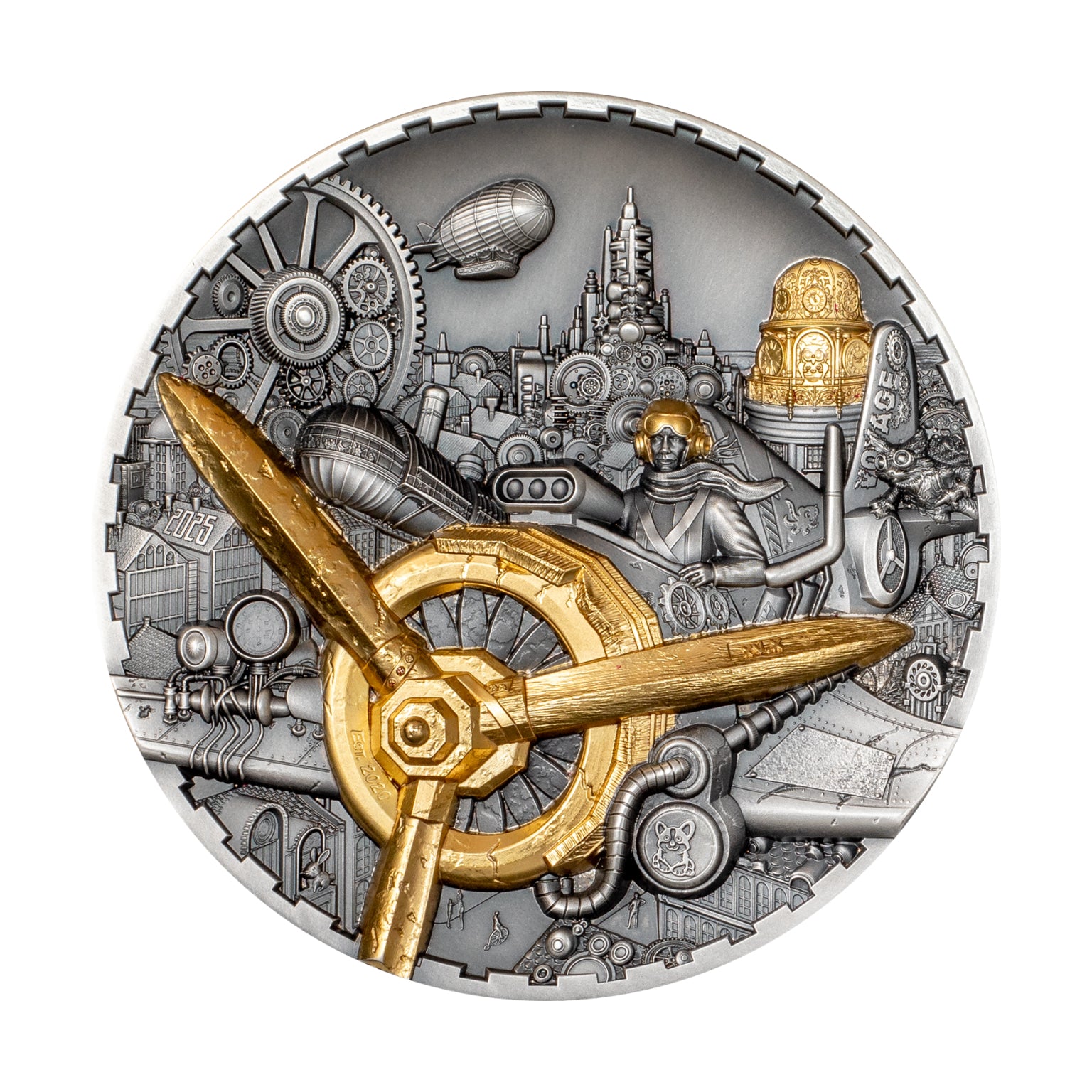 2025 $20 Steampunk: Aviation - Pure Silver Coin