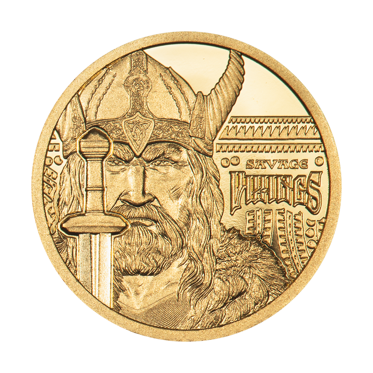 2026 $5 Savage Vikings - Pure Gold Coin