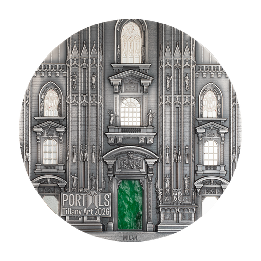 2026 $100 Tiffany Art: Milan x Prague - Pure Silver Kilo Coin