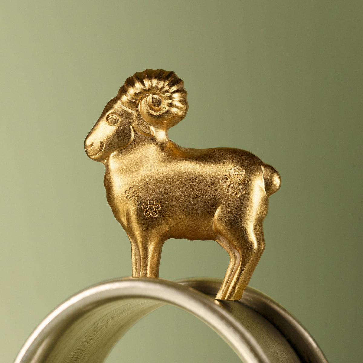 2027 1000 Togrog Fluffy Gilded Sheep - Pure Silver Coin