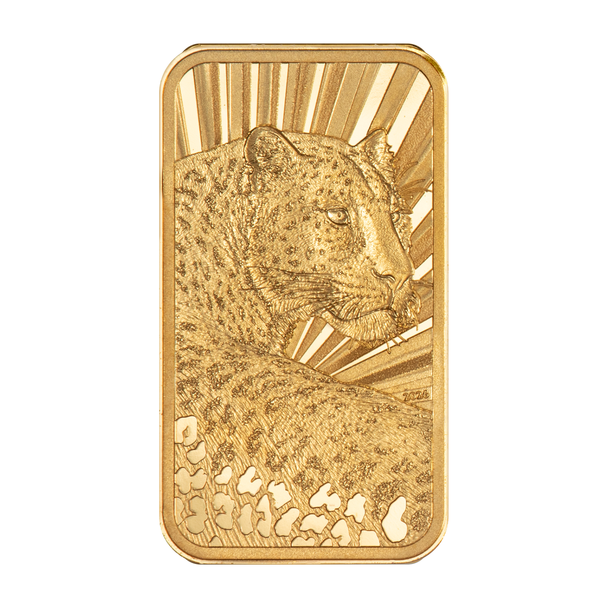 2026 $5 Barre de Luxe: Leopard - Pure Gold Coin