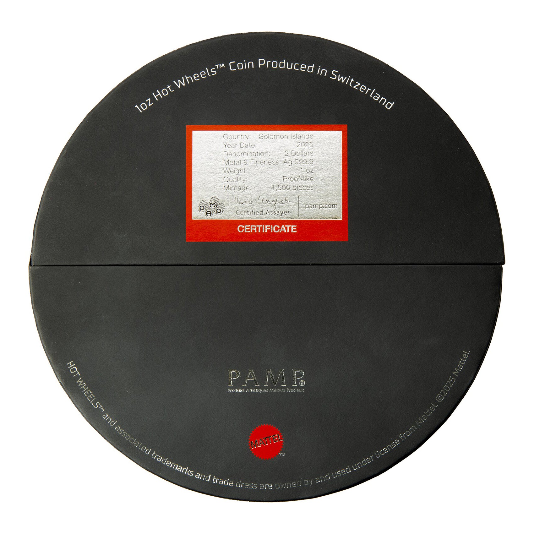 2025 $2 Hot Wheels: Burning Tire - Pure Silver Coin