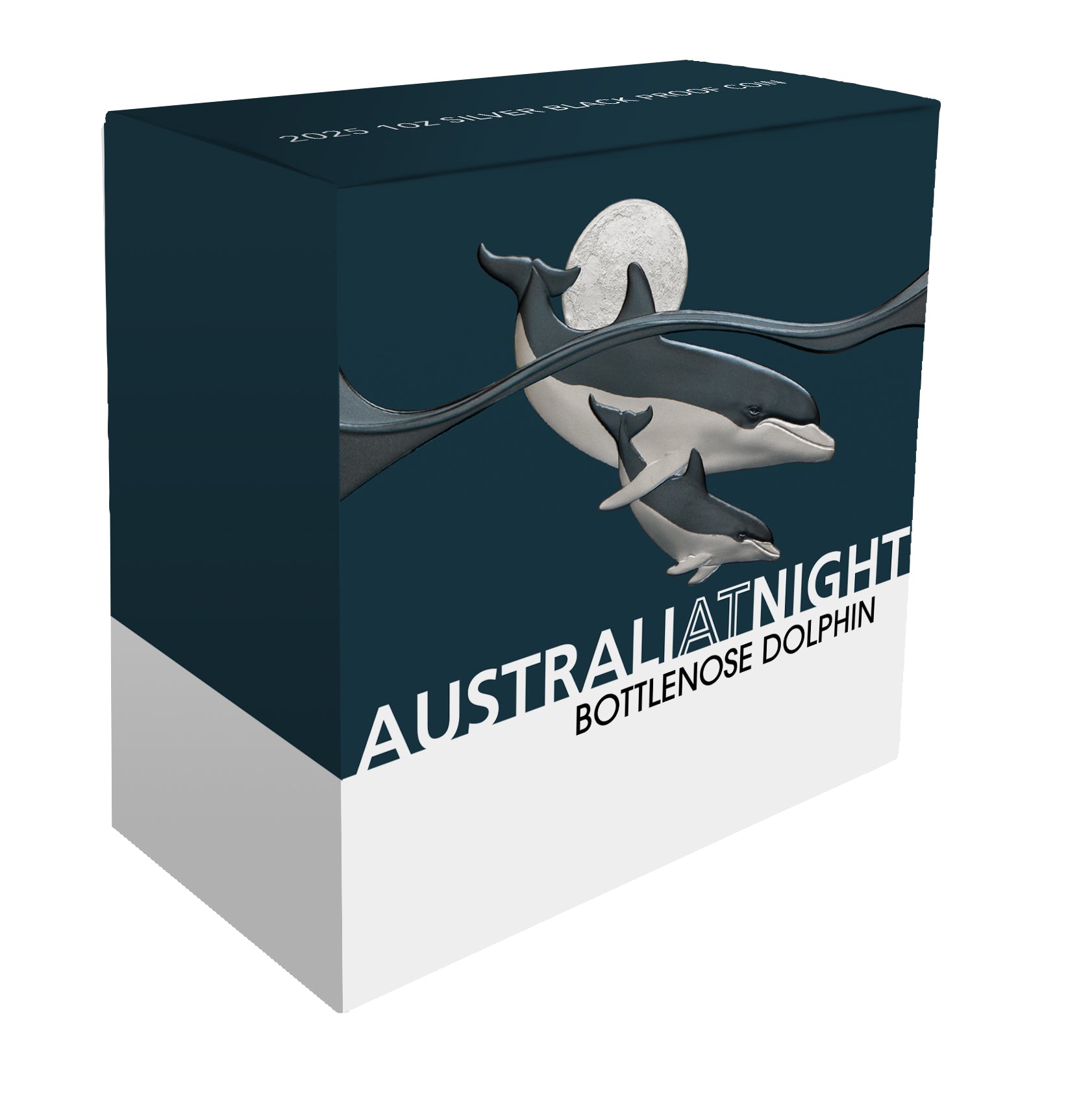 2025 $1 Australia at Night: Bottlenose Dolphins - Pure Silver Coin