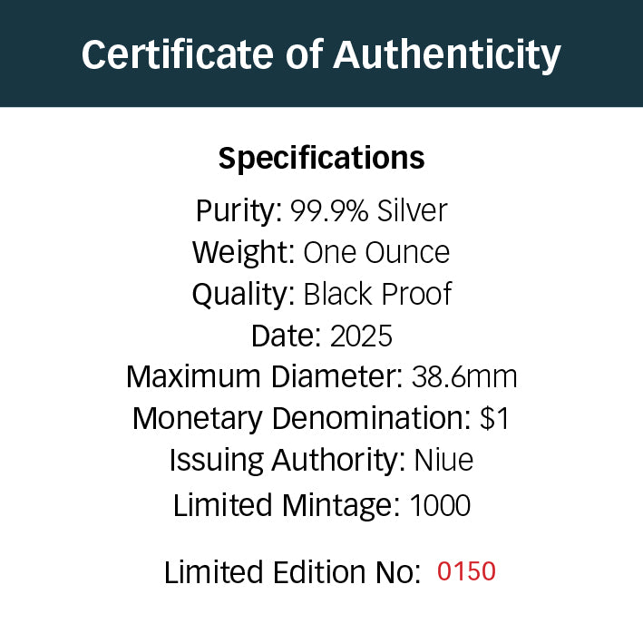 2025 $1 Australia at Night: Bottlenose Dolphins - Pure Silver Coin