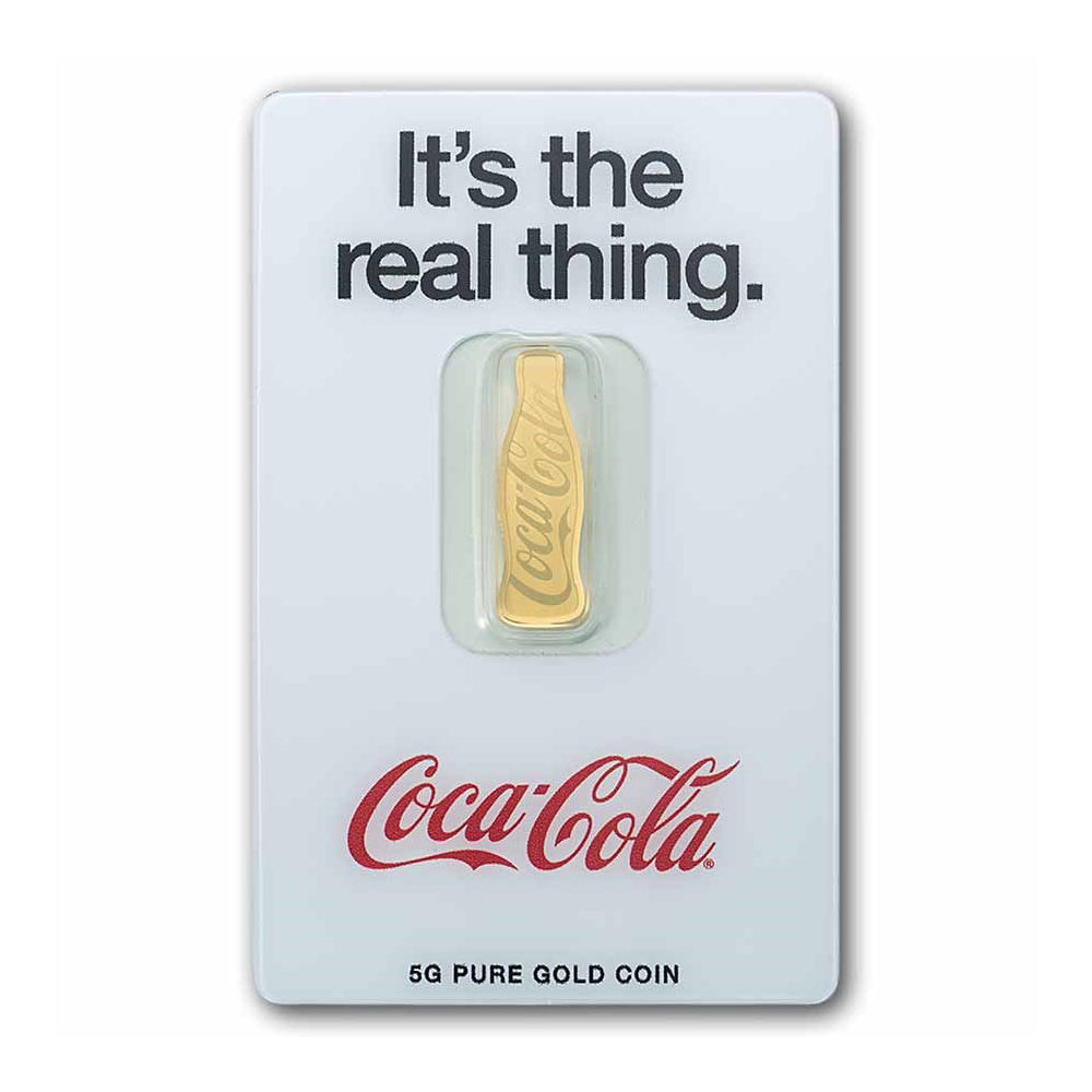 Coca-Cola® 140 Years Anniversary - 5g Pure Gold Bar