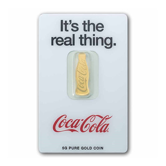 Coca-Cola® 140 Years Anniversary - 5g Pure Gold Bar