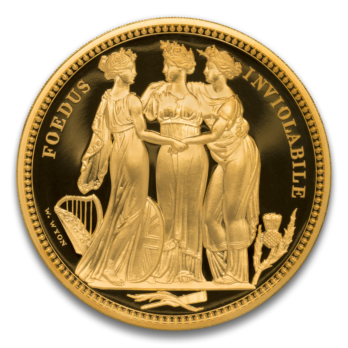 2021 500 Pounds The Three Graces - 10 oz Pure Gold Proof Coin