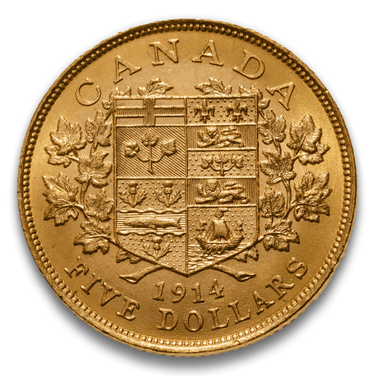 Canada $5 George V Gold Coins (Various Years)