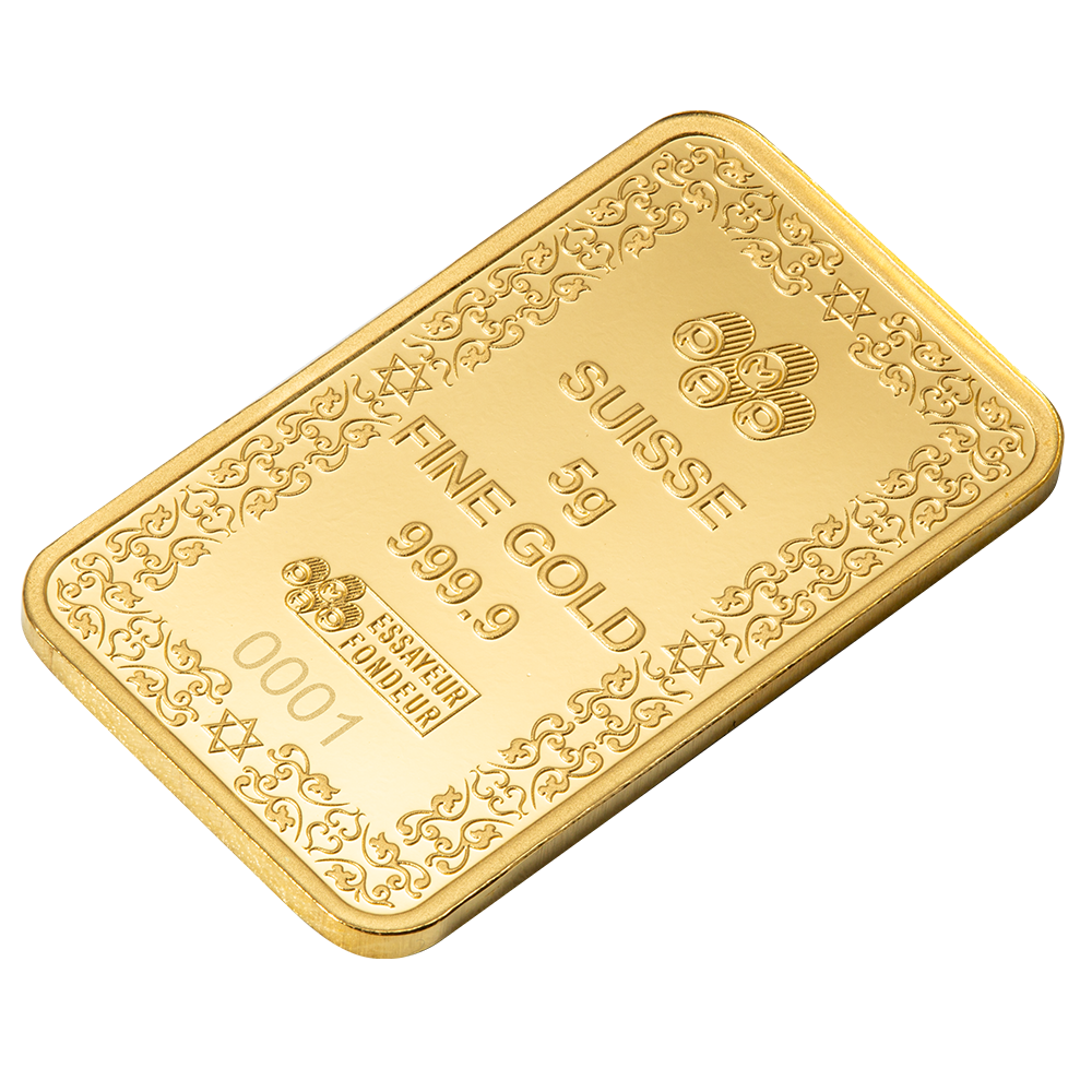 Star of David - 5g Pure Gold Bar