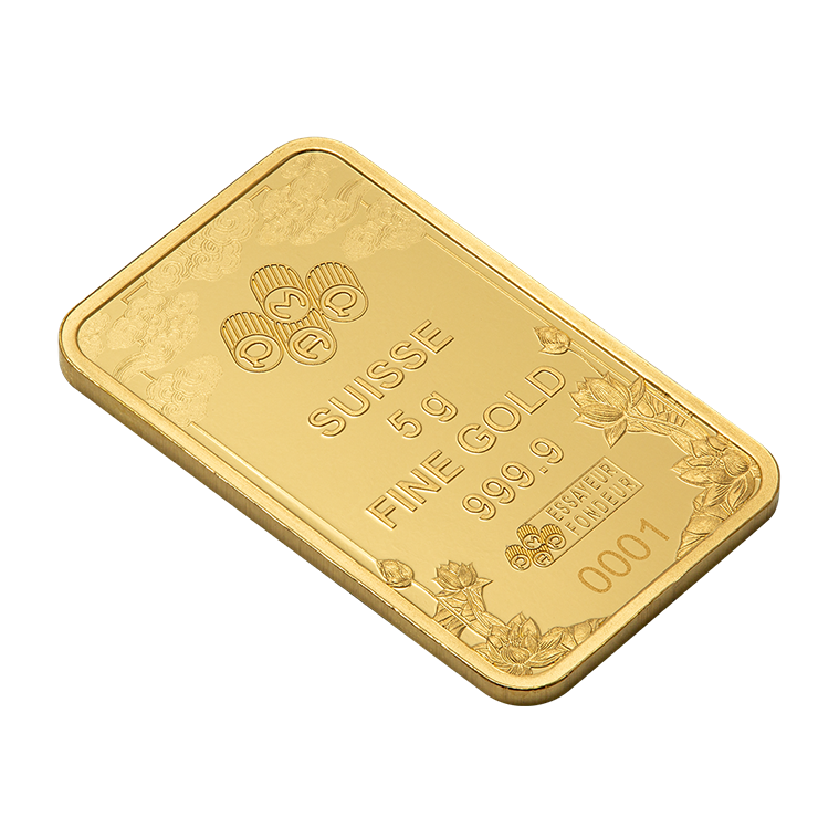 Good Luck: Yellow Dragon - 5g Pure Gold Bar