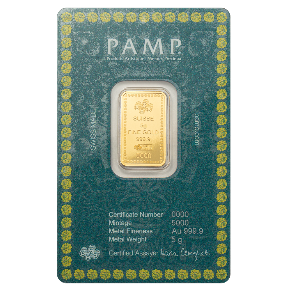 Diwali Lakshmi & Rangoli - 5g Pure Gold Bar