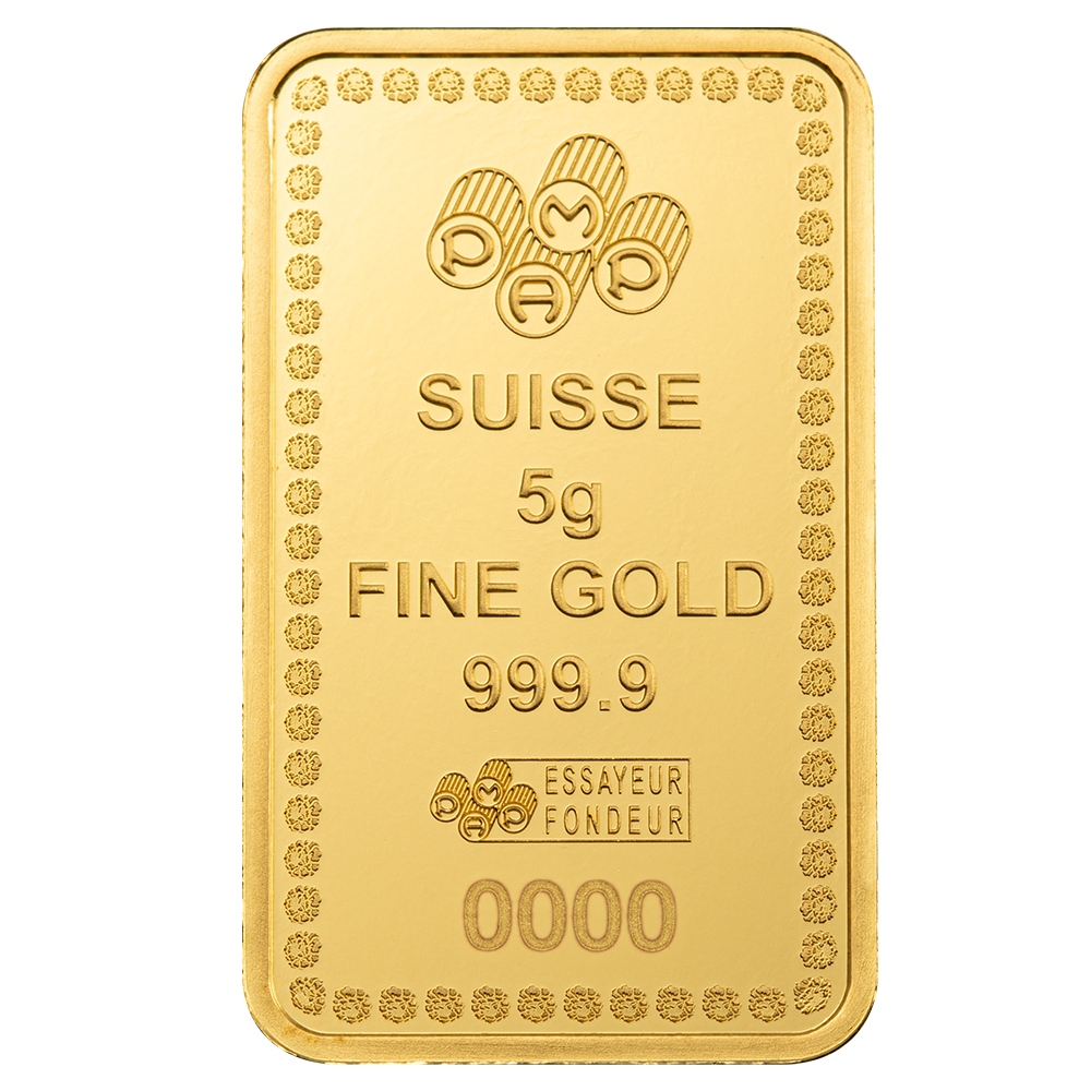 Diwali Lakshmi & Rangoli - 5g Pure Gold Bar