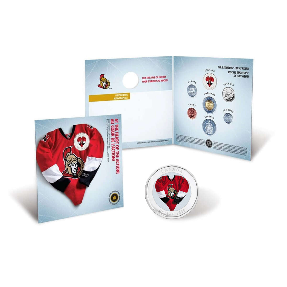 2008/2009 Season Ottawa Senators Coin Set