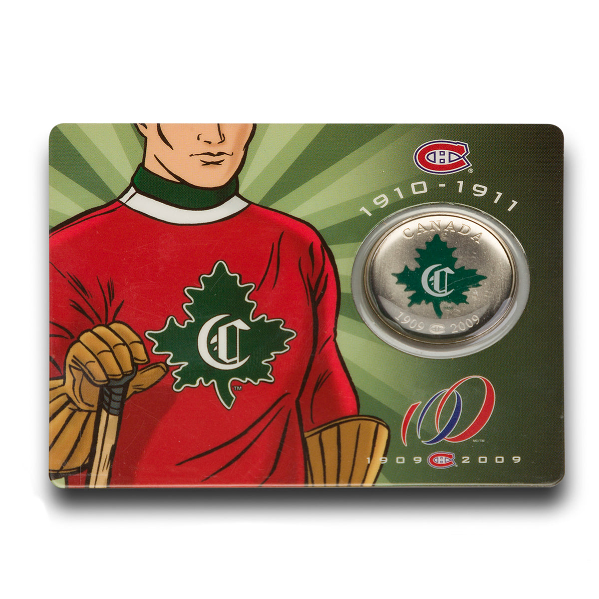 The Highland Mint WBC2009 チャンピオンパネル 2009 50 Cent Montreal Canadiens Centennial: Club Athletique Canadien C