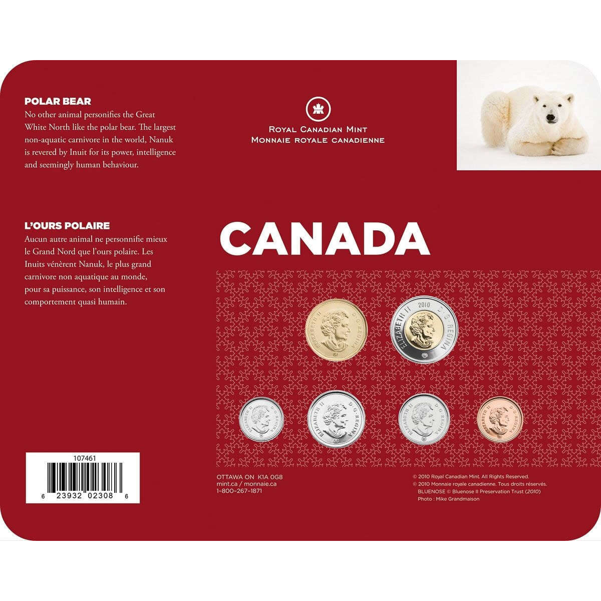 2010 Coin Collector Cards - Polar Bear