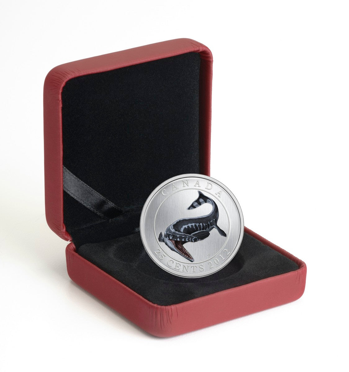 2013 25c Prehistoric Creatures: Tylosaurus Pembinensis - Glow-in-the-Dark Coloured Coin