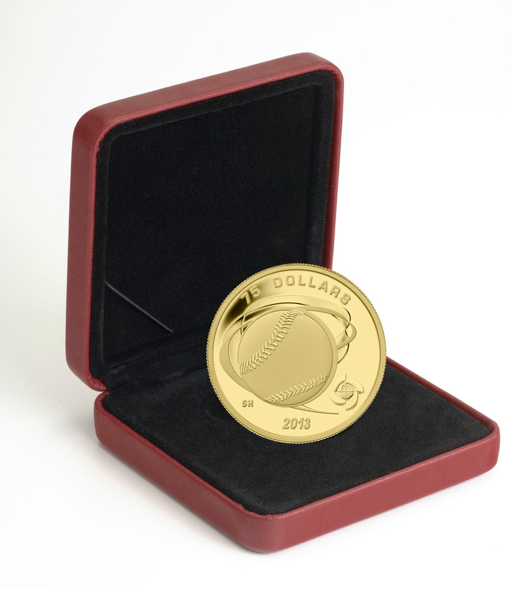 2013 $75 Celebrate Baseball: Hardball - Pure Gold Coin