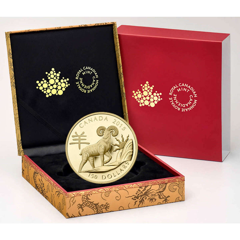 2015 $150 Year of the Sheep - 18kt. Gold Coin