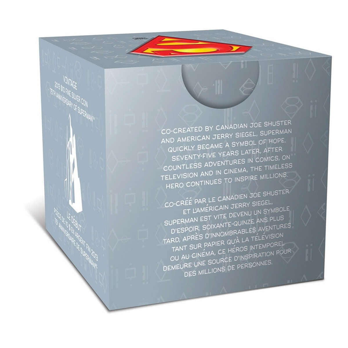 2013 $10 75th Anniversary of Superman™: Vintage - Pure Silver Coin