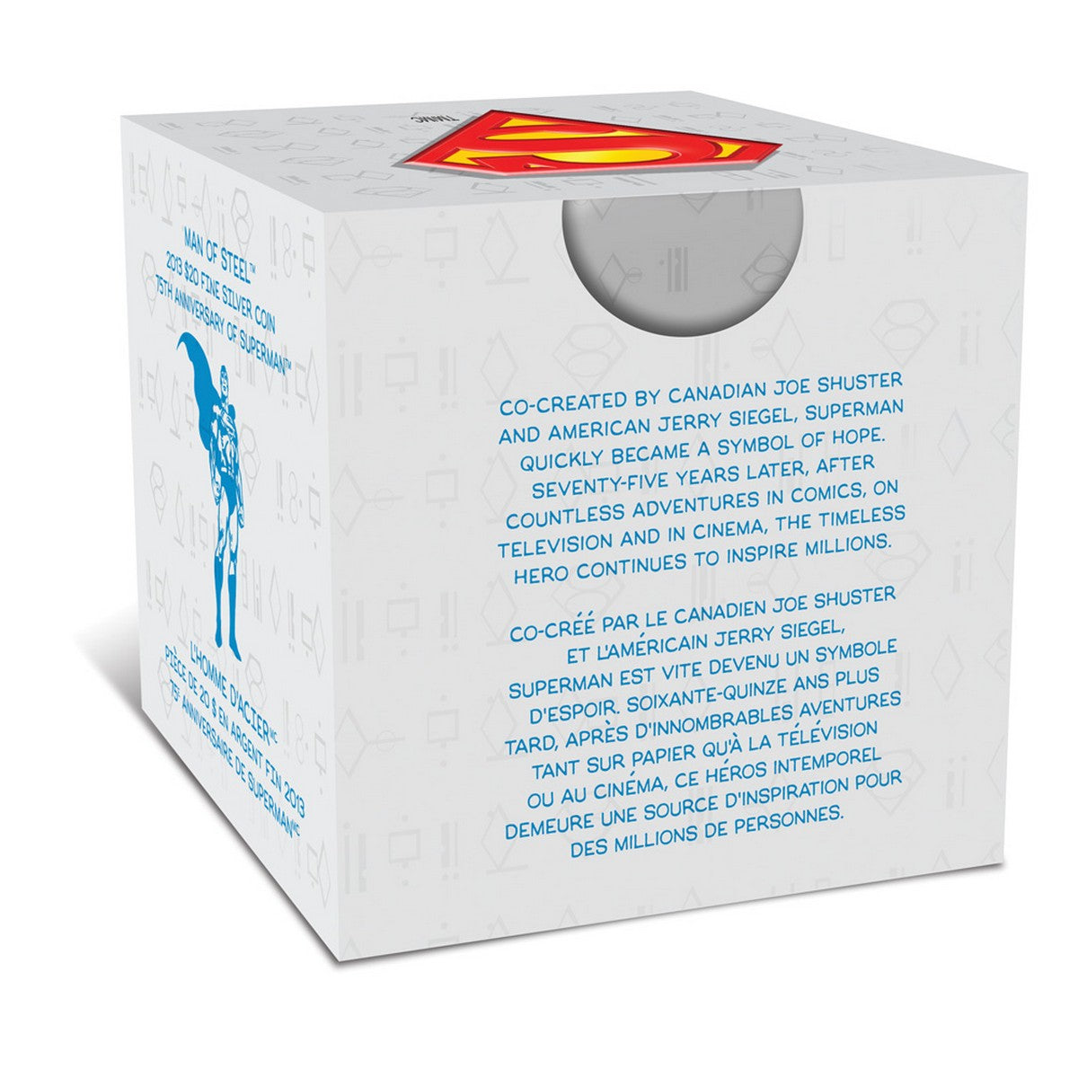 2013 $20 75th Anniversary of Superman™: Man of Steel - Pure Silver Coin