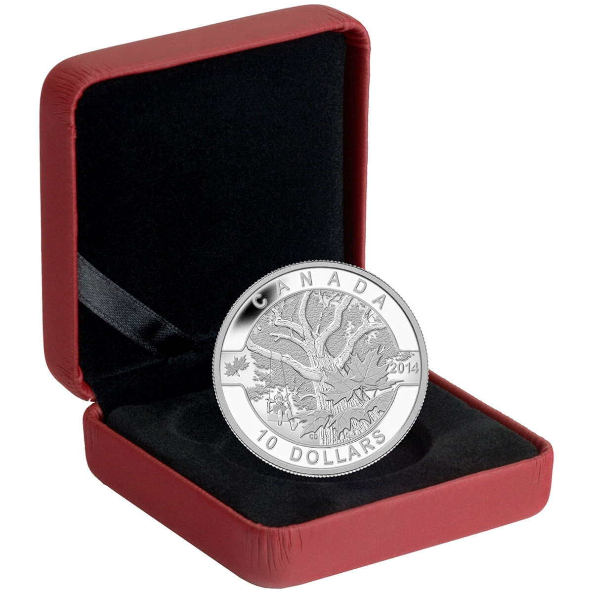 2014 $10 O Canada: Down by the Old Maple Tree - Pure Silver Coin
