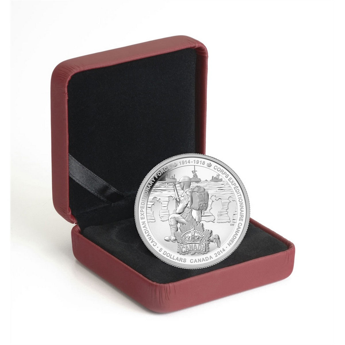 2014 $5 Canadian Expeditionary Force - Pure Silver Coin