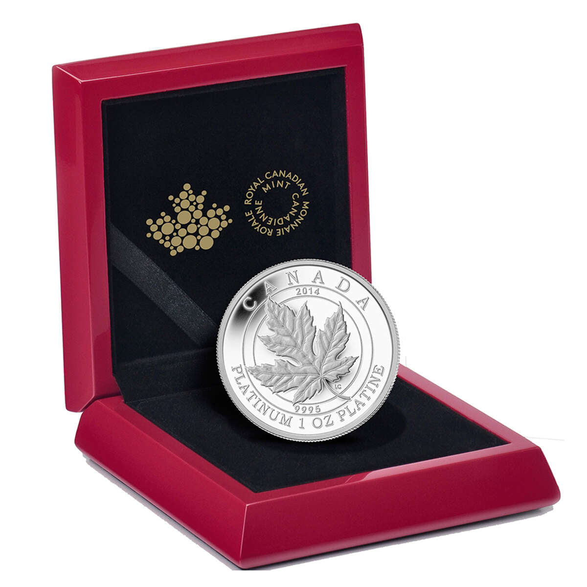 2014 $300 Maple Leaf Forever - Pure Platinum Coin