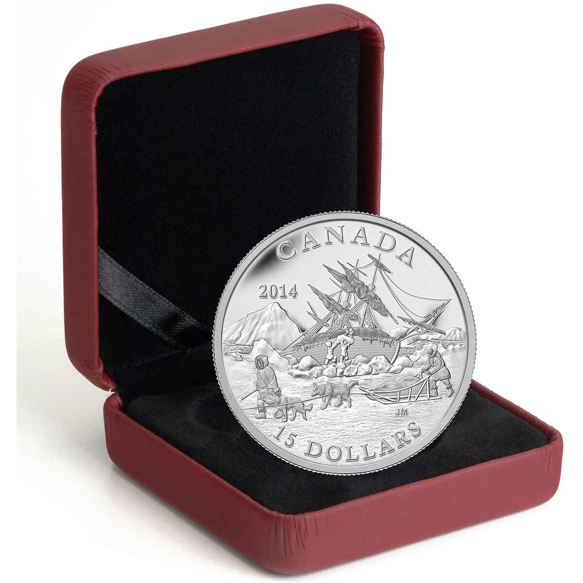2014 $15 Exploring Canada: The Arctic Expedition - Pure Silver Coin