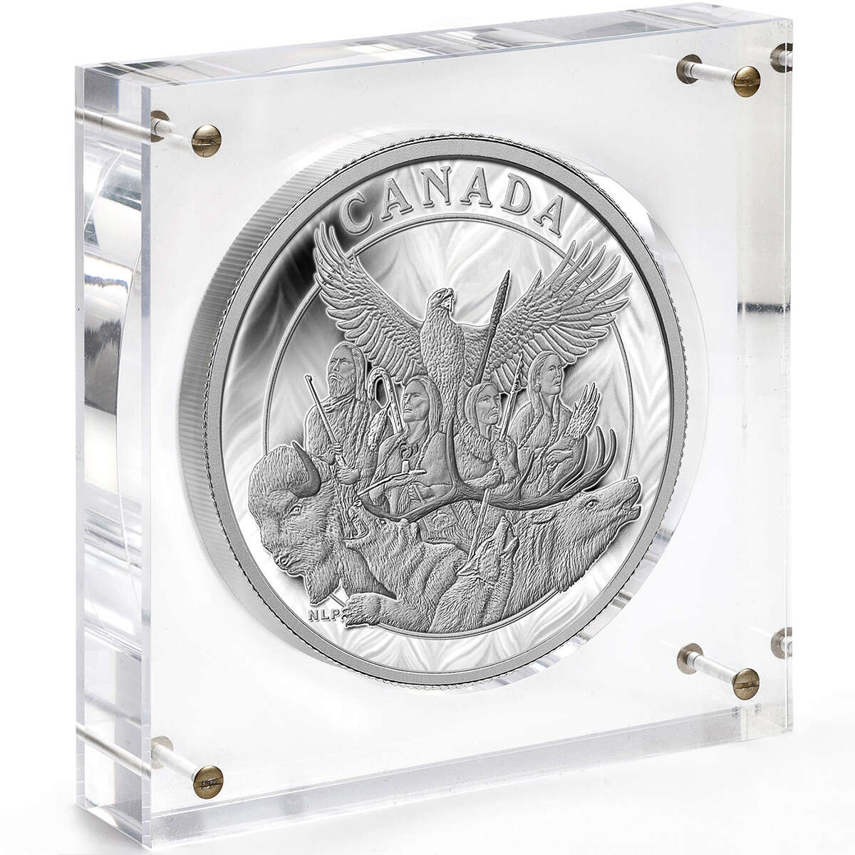 2014 $500 Canadian Monuments: National Aboriginal Veterans Monument - Pure Silver Coin