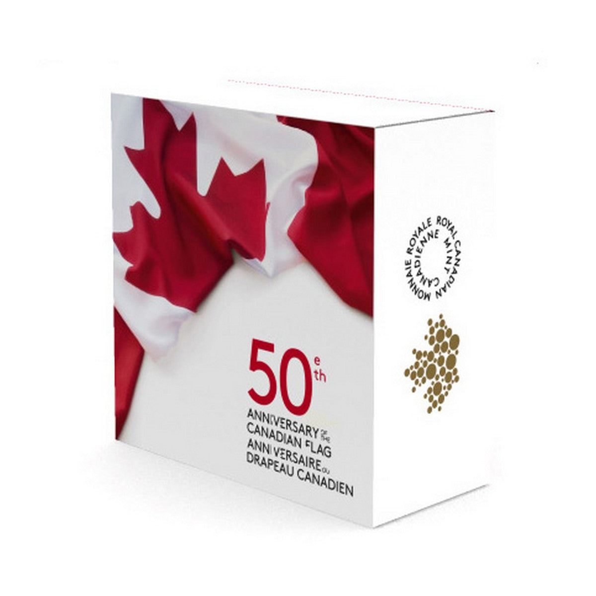 2015 $50 The Canadian Flag, 50th Anniversary - Pure Silver Coin