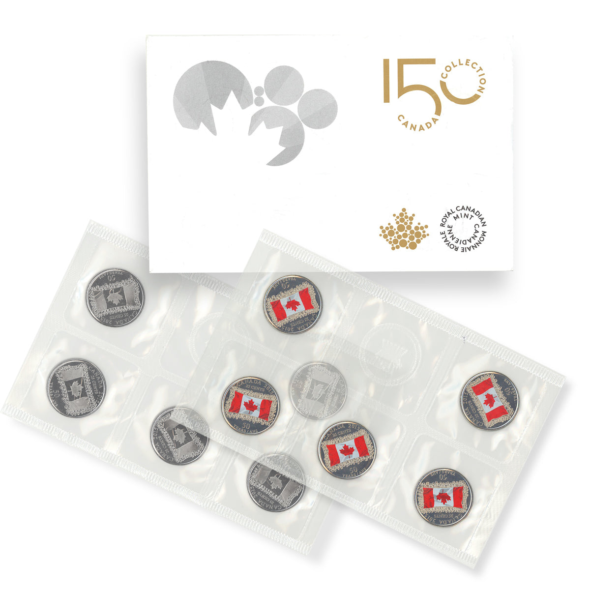 2015 25c Canadian Flag, 50th Anniversary 10-Pack
