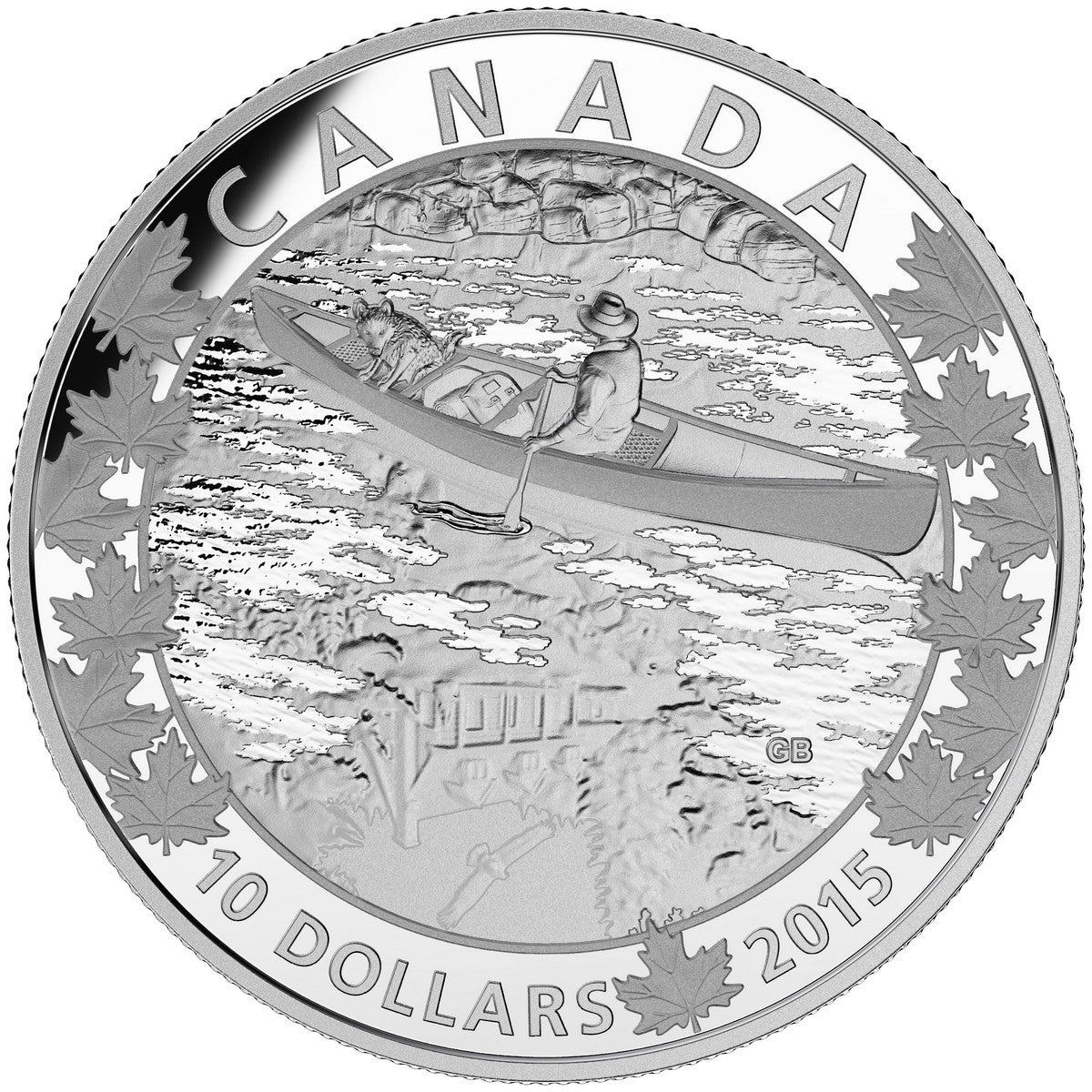 2015 $10 Canoe Across Canada: Mirror, Mirror - Pure Silver Coin