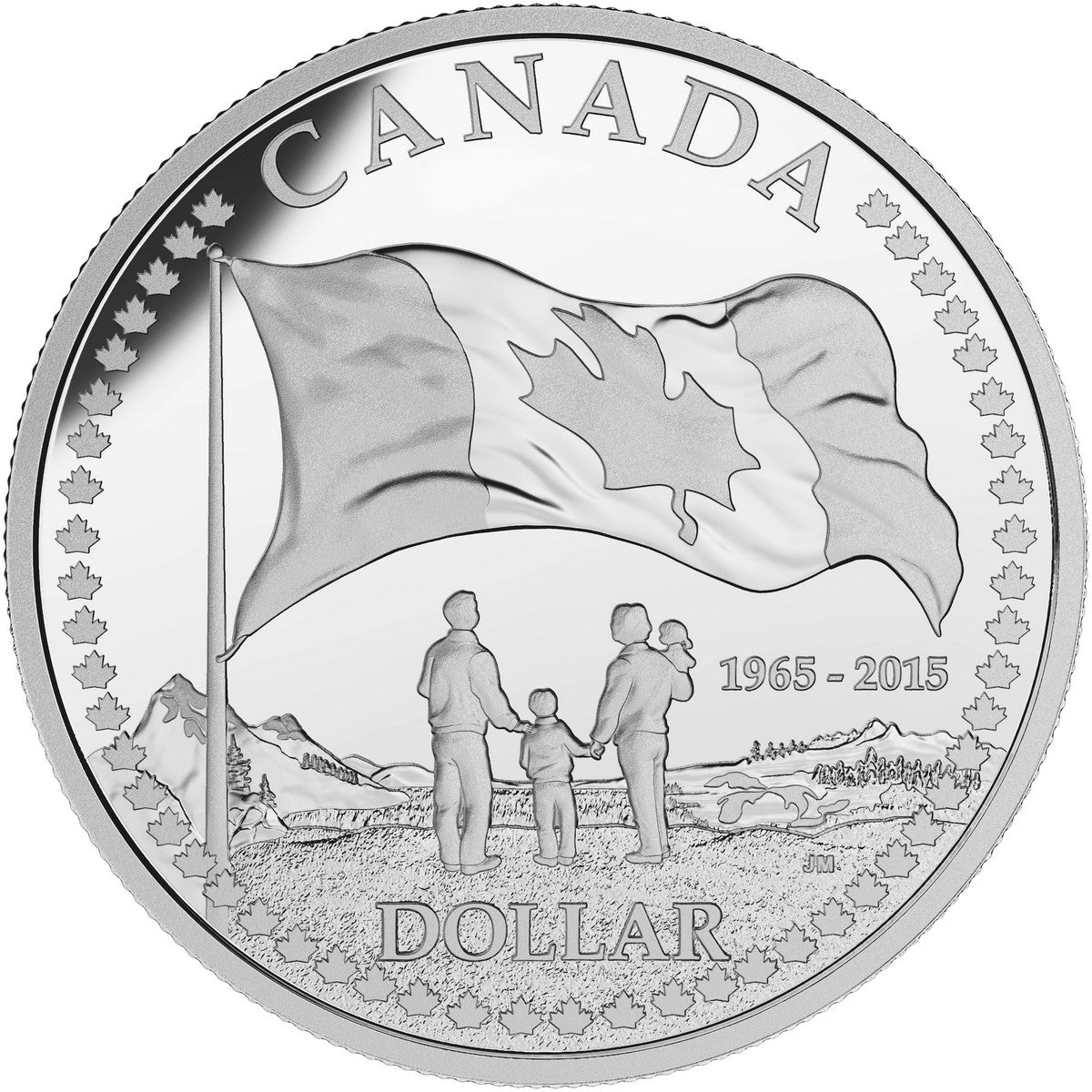 2015 The Canadian Flag, 50th Anniversary - Special Edition Silver Dollar Proof Set