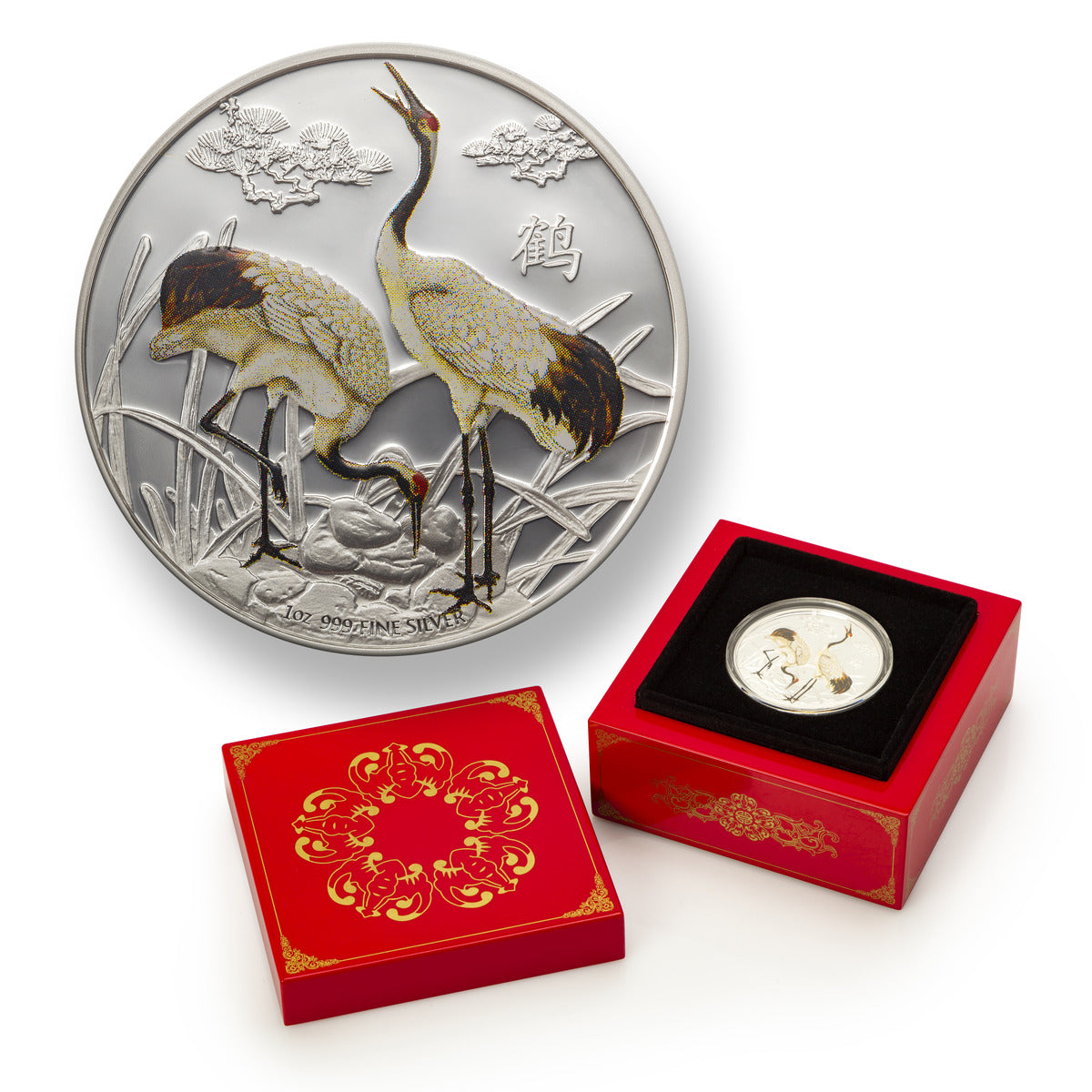 2013 $2 Feng Shui: Cranes - Pure Silver Coin