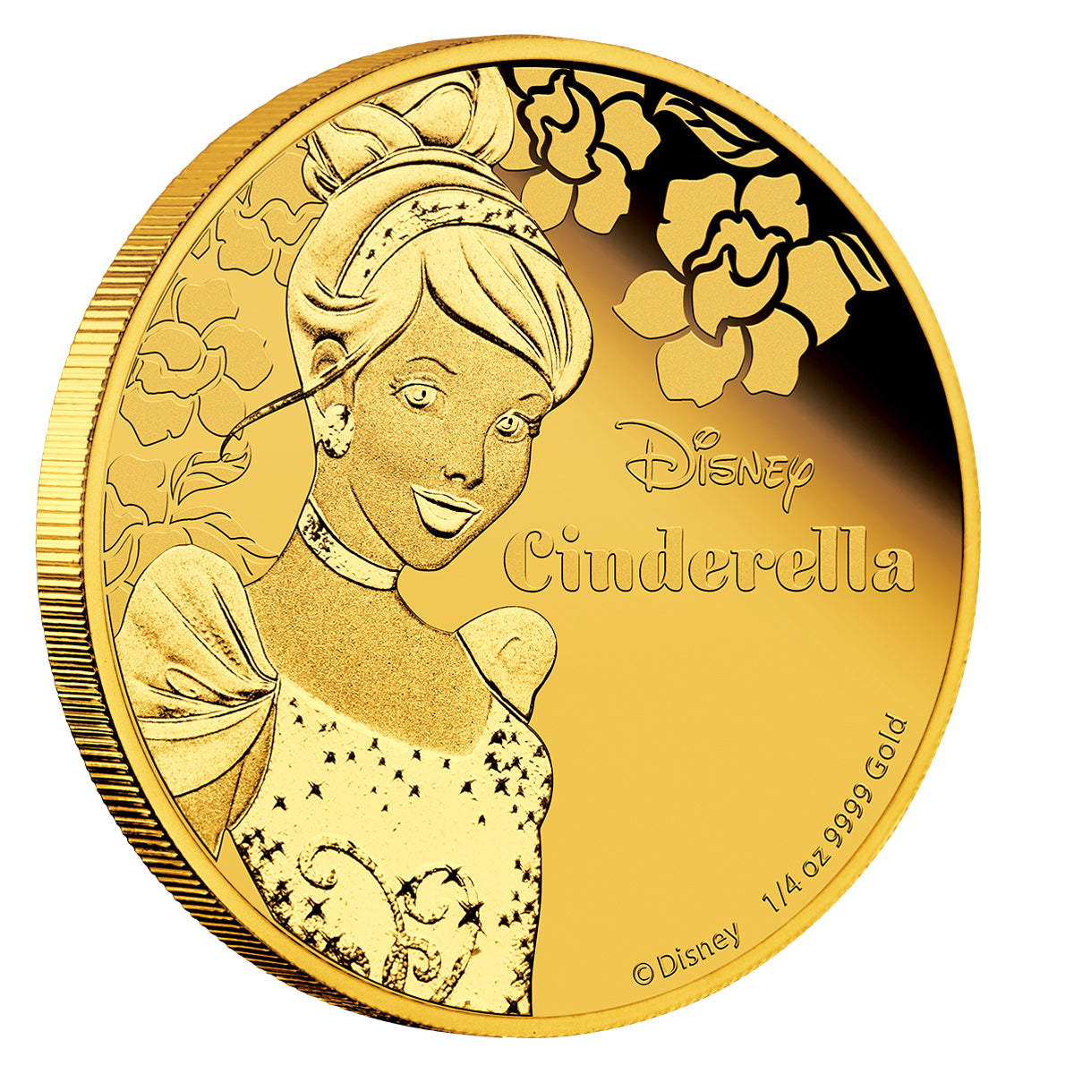 2015 $25 Disney Princess: Cinderella - Pure Gold Coin