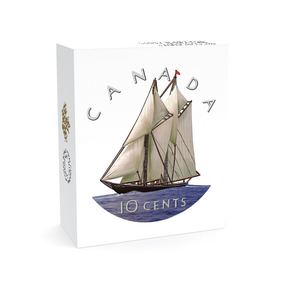 2016 10c Coloured Big Coin Series: Bluenose - Pure Silver Coin