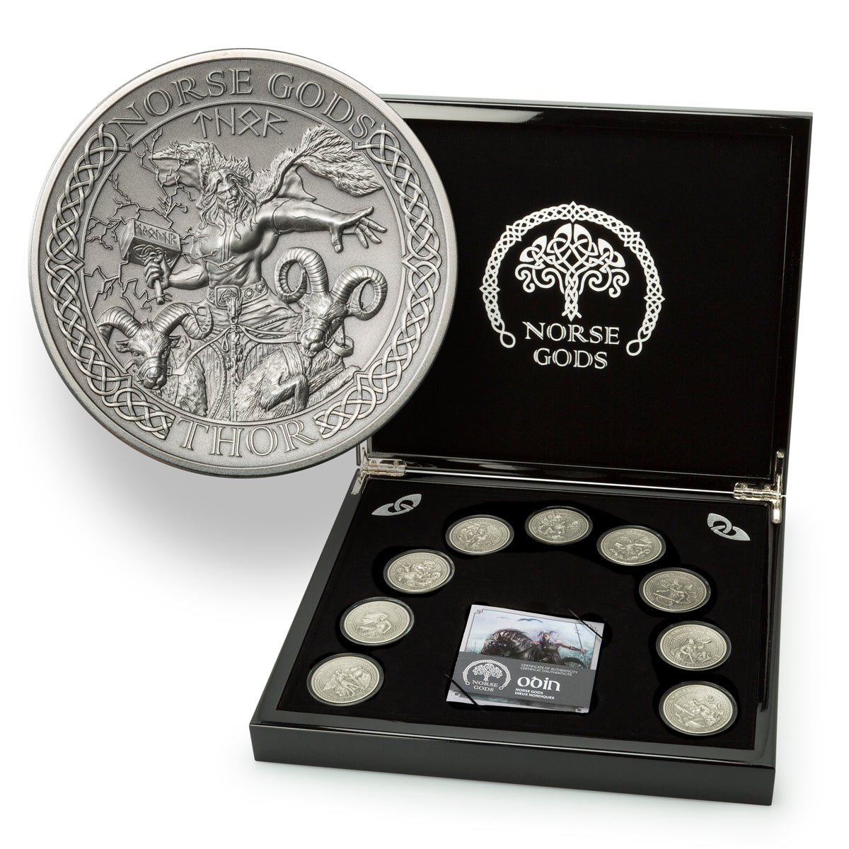 2015 $10 Norse Gods - Pure Silver 9 Coin Set