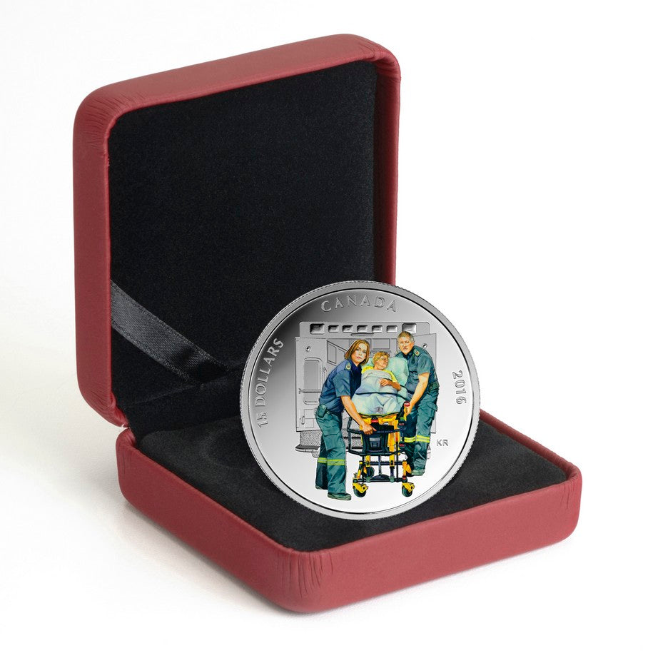 2016 $15 National Heroes: Paramedics - Pure Silver Coin