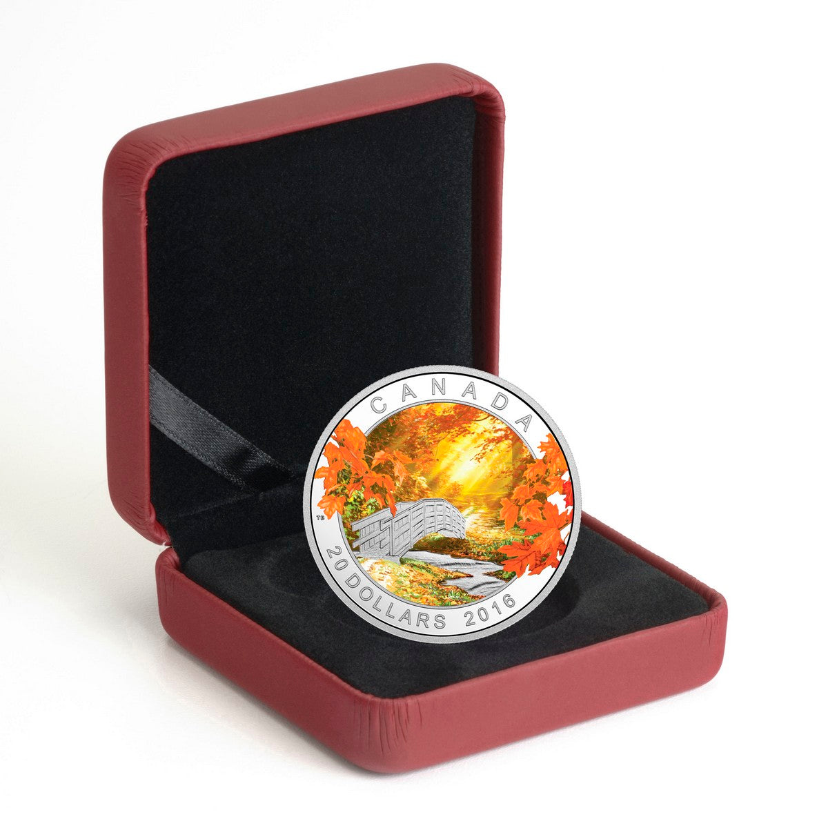 2016 $20 Autumn Tranquility - Pure Silver Coin