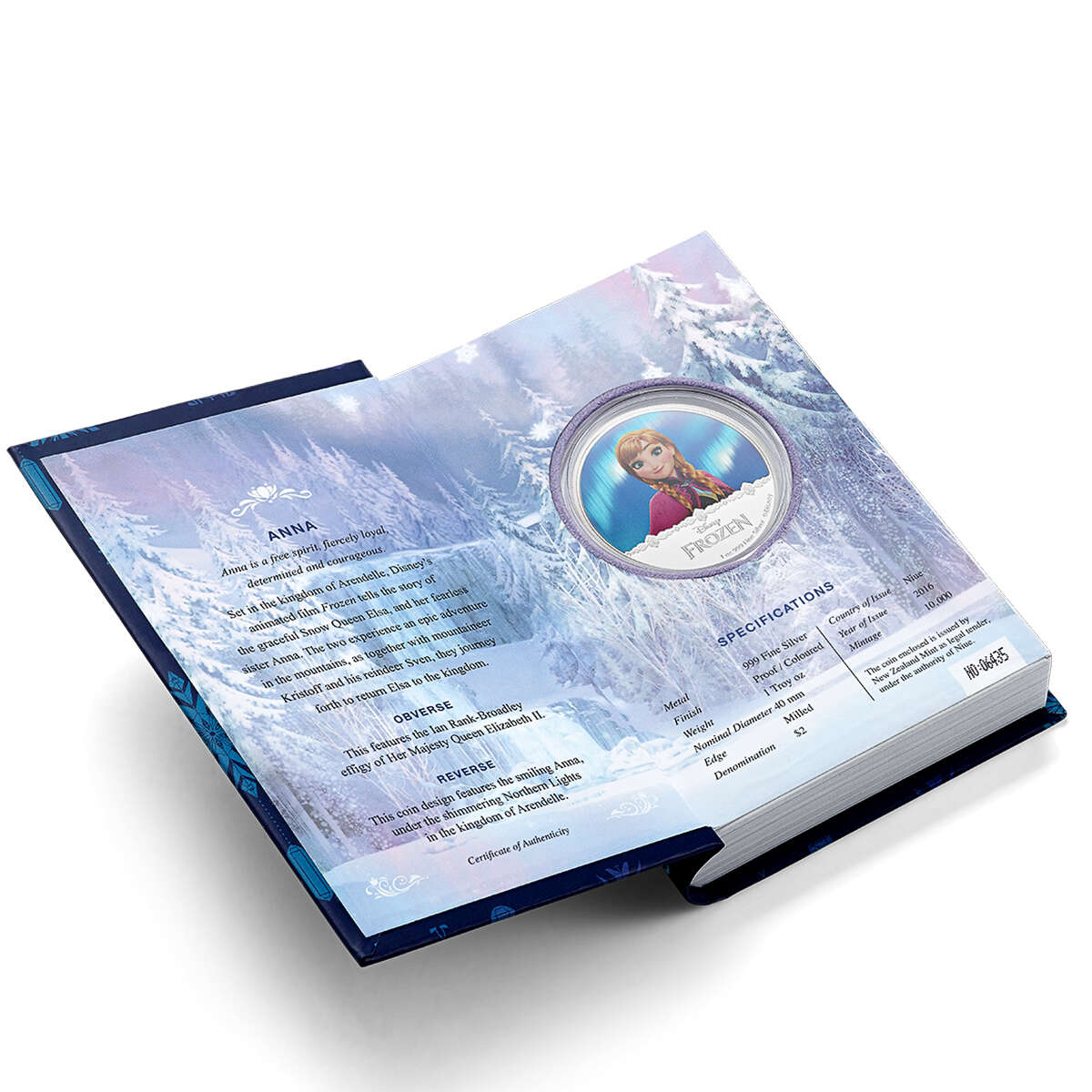 2016 $2 Disney Frozen: Magic of the Northern Lights Collection - Anna