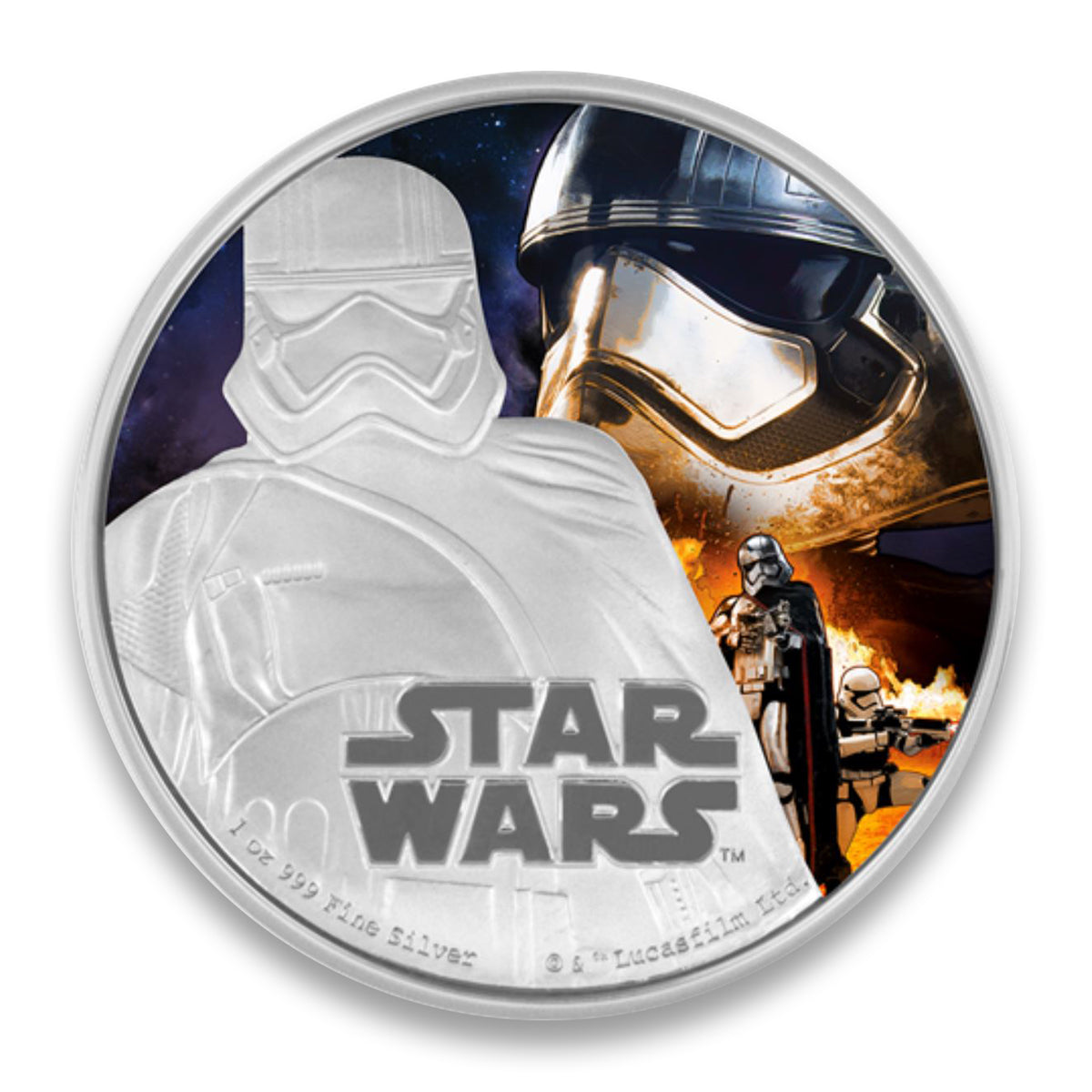 2016 $2 Star Wars: Captain Phasma - Pure Silver Coin