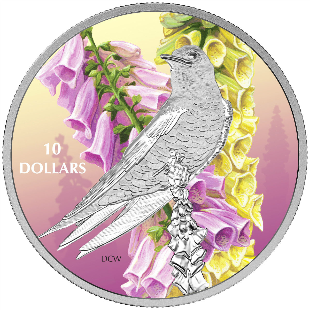 2017 $10 Birds Among Nature's Colours: Purple Martin - Pure Silver Coin
