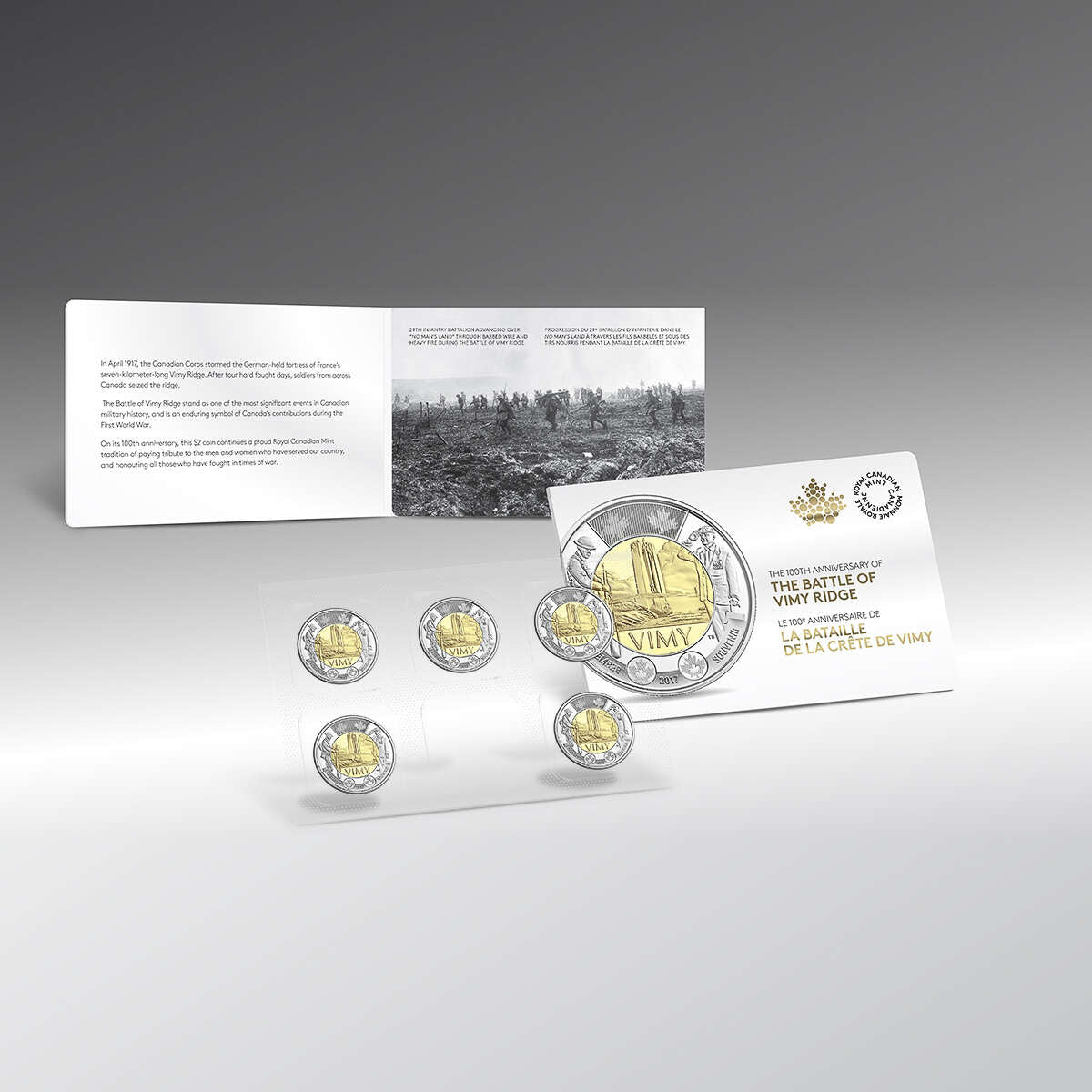 2017 $2 Canada 150: The Battle of Vimy Ridge - 5 Coin Circulation Pack