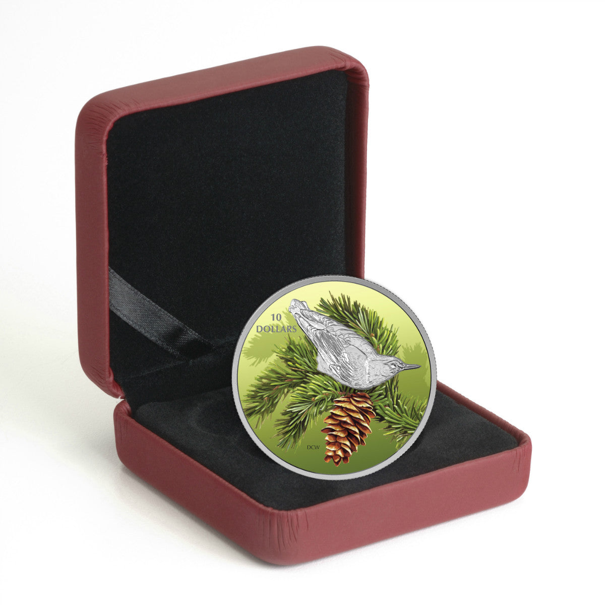 2017 $10 Birds Among Nature's Colours: Nuthatch - Pure Silver Coin